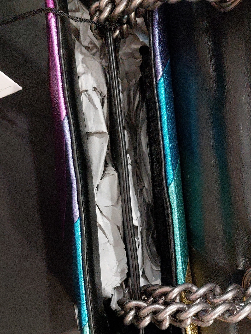 KURT GEIGER KONDON LARGE RAINBOW KENSINGTON SATCHEL - Picture 11 of 12